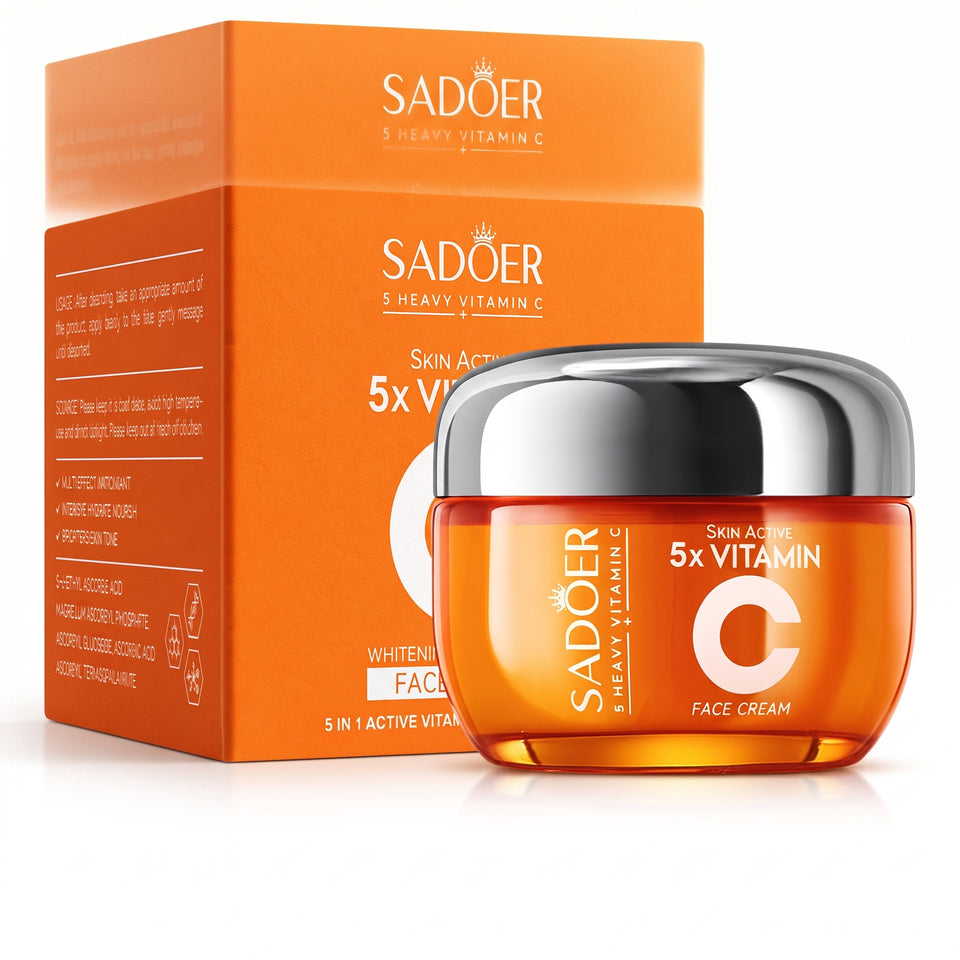 Crema Facial Iluminadora 5 en 1 con Vitamina C y Niacinamida | 50 ml