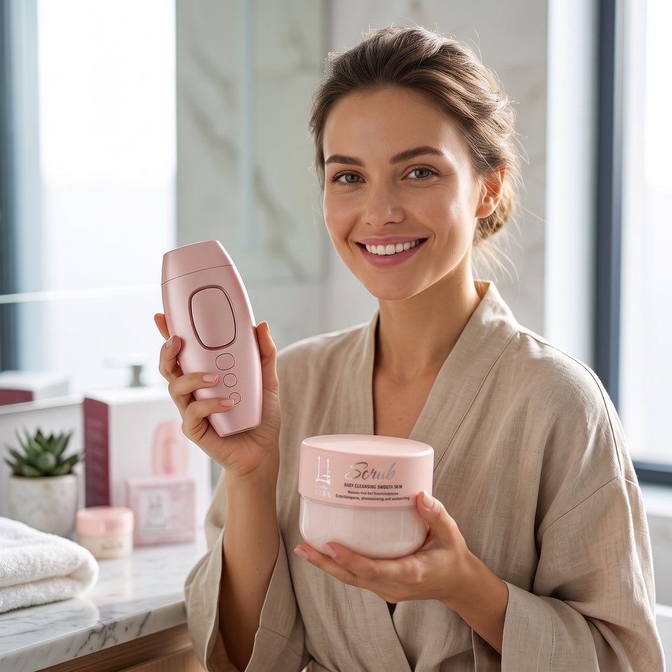Exfoliante Corporal 350 ml + Depiladora Láser